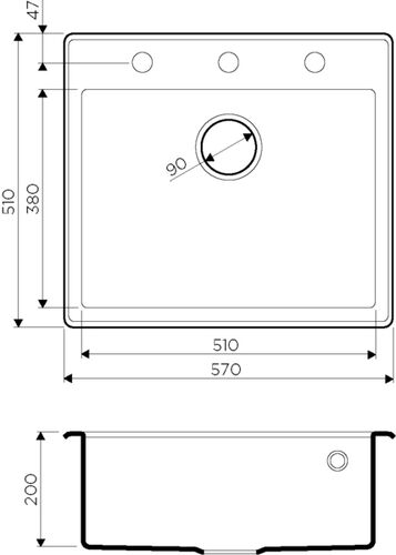 Мойка Omoikiri Tedori 57 ваниль, tetogranit, 4993981