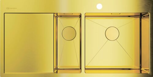 Мойка Omoikiri Akisame 100-2-LG-R светлое золото, 4973090