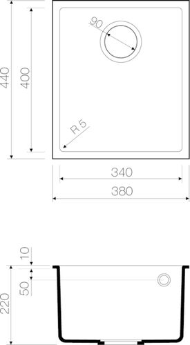 Мойка Omoikiri Bosen 38-U-GR Tetogranit/leningrad grey 4993538