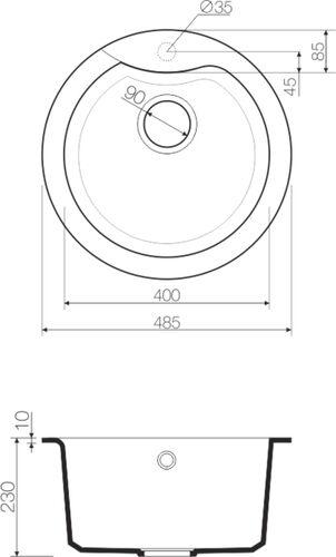 Мойка Omoikiri Yasugata 48R-GR Tetogranit/leningrad grey 4993547