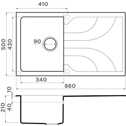 Мойка Omoikiri Yasugata 86-WH Tetogranit/белый 4993871