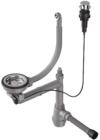 Сифон с клапаном-автоматом Omoikiri WK-1-R-A-IN 4956164