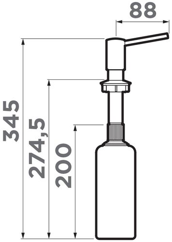 Дозатор Omoikiri OM-02-GB латунь/графит, 4995026