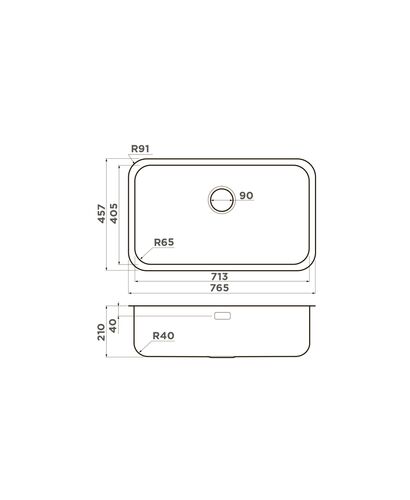 Мойка Omoikiri Omi 76-U/I-IN нерж.сталь/нержавеющая сталь