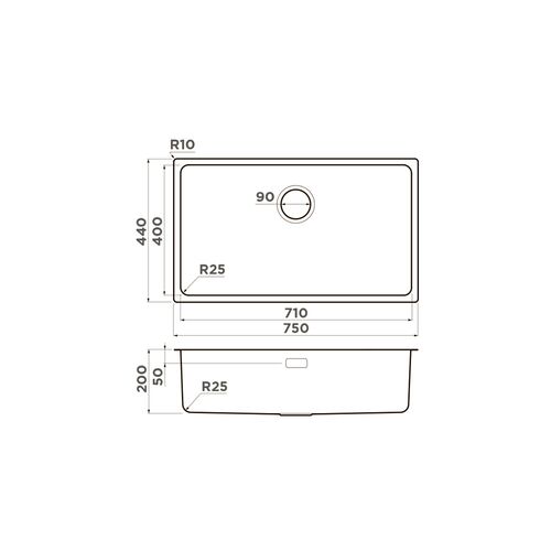 Мойка Omoikiri Tadzava 75-U/I-IN нерж.сталь/нержавеющая сталь