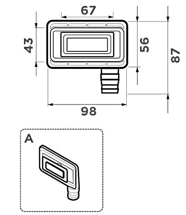 Универсальный перелив для моек Omoikiri OV-02-GM 4956722