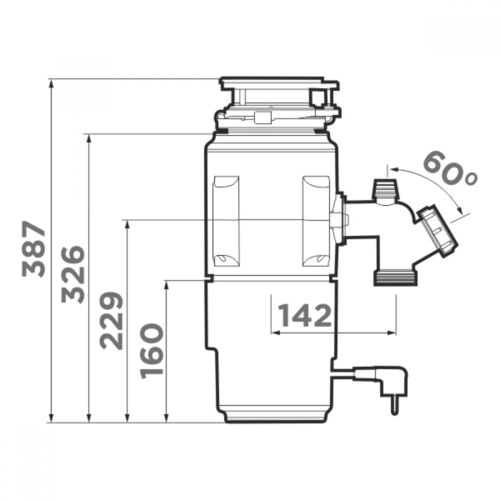 Измельчитель отходов Omoikiri Nagare Slim 500