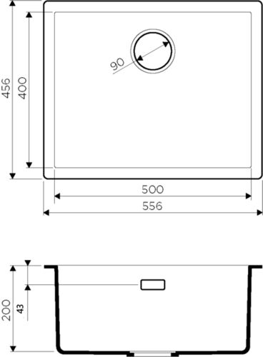 Мойка Omoikiri Yamakawa 55-U/I-CN Artceramic/canyon