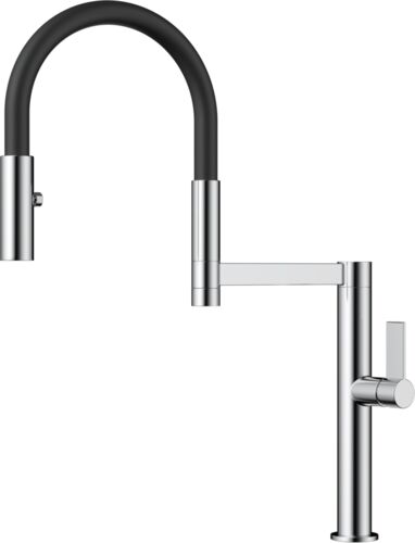 Смеситель Omoikiri Osaka С-BL латунь/хром/черный