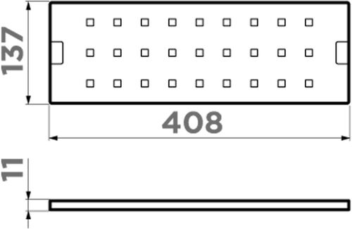 Подставка-сушка под тарелки Omoikiri FP-01 PRO-BL Matt, алюминий/черн. матовый, 4999046