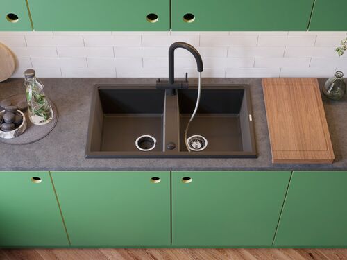 Мойка Omoikiri Tedori 86-2-BE Tetogranit/ваниль 4993925