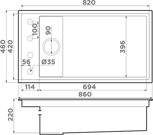 Мойка Omoikiri Kinaru 86-U/I AZ Artceramic/azur blue 4993028