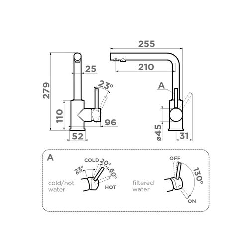 Смеситель Omoikiri Nakagawa 2 Plus-PA латунь/пастила 4994421