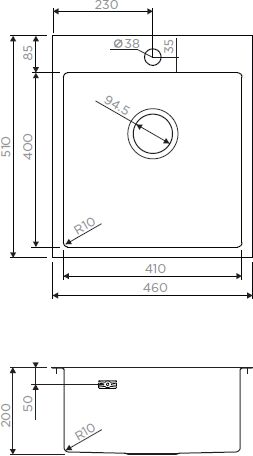 Мойка Omoikiri Akisame 46-GB нерж.сталь/графит