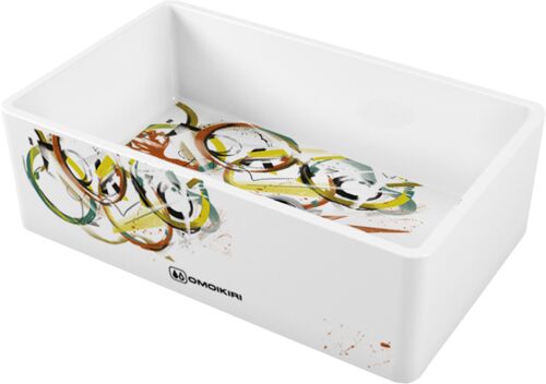 Мойка Omoikiri Mikura 76-Tokyo 3 Natceramic/white