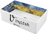 Мойка Omoikiri Mikura 76-Vangogh Natceramic/white