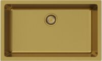 Мойка Omoikiri Okinoshima 76-U/I-G Matt Natceramic/золото
