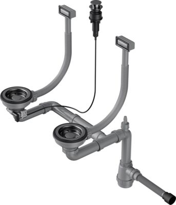 Арматура для двухчашевых моек Omoikiri WK-2-GM-A