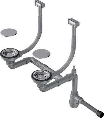 Арматура для двухчашевых моек Omoikiri WK-2C-IN