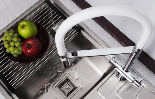 Роллмат для мойки с силиконом Omoikiri ROLL-01-IN нержавеющая сталь/черный, 4997003