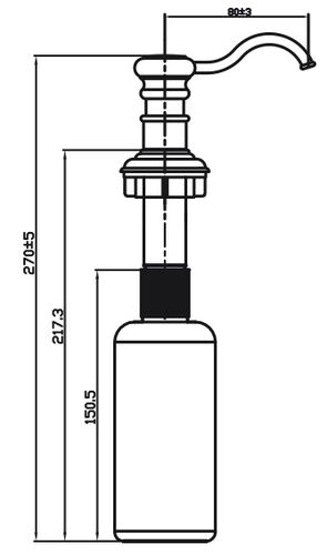 Дозатор Omoikiri ОМ-01-SI Серебро