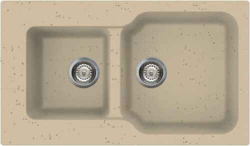 Мойка Omoikiri MARU 86-2-CH шампань, tetogranit