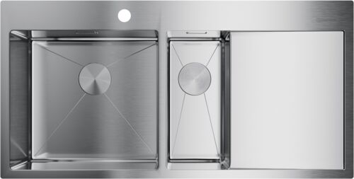 Мойка Omoikiri Akisame 100-2-IN-L нерж. сталь/нержавеющая сталь, 4973544