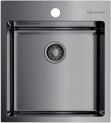 Мойка Omoikiri Akisame 46-GM нержавеющая сталь/вороненая сталь, 4973095