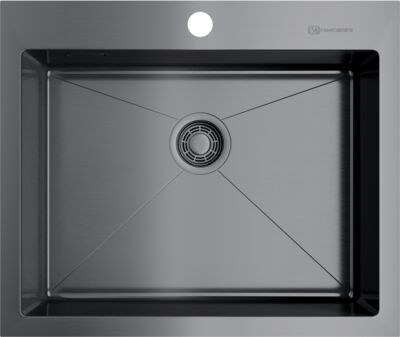 Мойка Omoikiri Akisame 59-GM нержавеющая сталь/вороненая сталь, 4973096