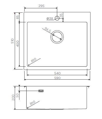 Мойка Omoikiri Akisame 59-IN нерж. сталь/нержавеющая сталь, 4973055