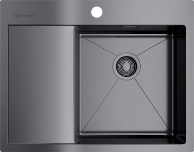 Мойка Omoikiri Akisame 65-GM-R нерж.сталь/вороненая сталь
