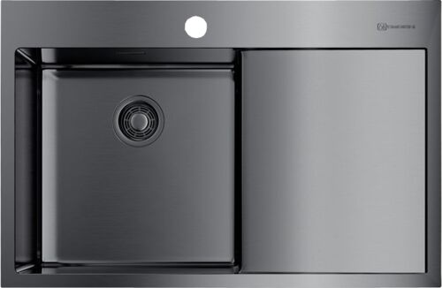Мойка Omoikiri Akisame 78-GM-L нерж. сталь/вороненая сталь, 4973099