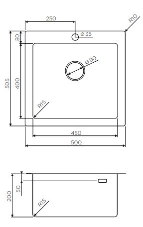 Мойка Omoikiri Amadare 50-IN нерж.сталь/нержавеющая сталь (4993766)