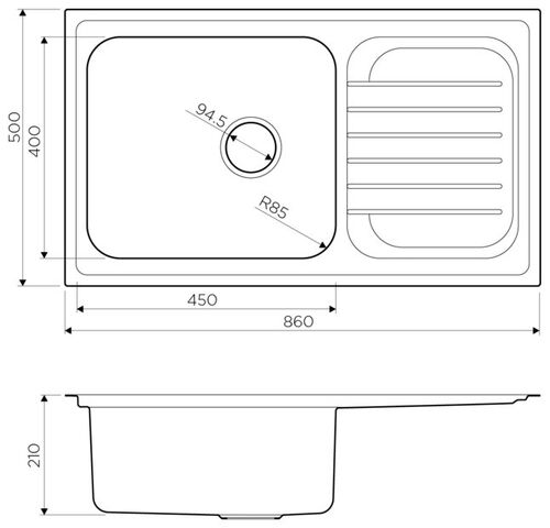 Мойка Omoikiri Haruna 86-IN нерж.сталь/нержавеющая сталь 4993451