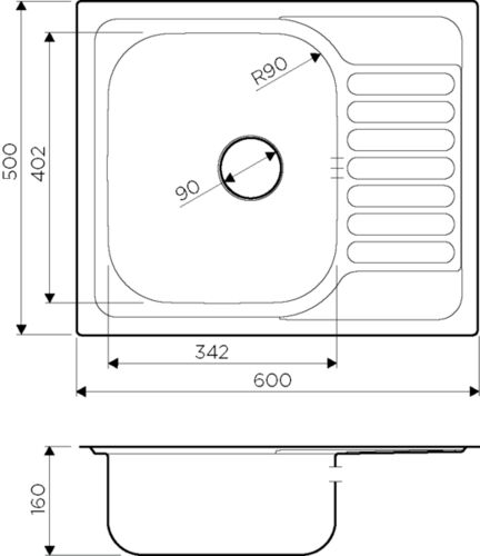 Мойка Omoikiri Kashiogawa 60-IN нерж.сталь/нержавеющая сталь 4993274