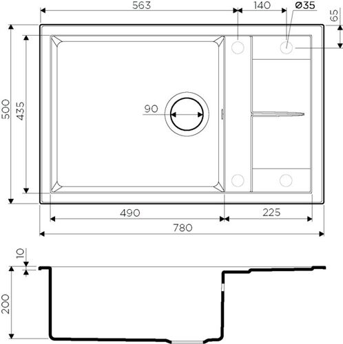 Мойка Omoikiri Sumi 78-LB-EV эверест, tetogranit, 4993725