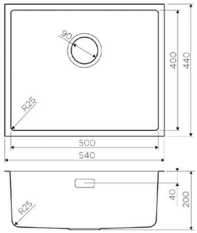 Мойка Omoikiri Tadzava 54-U-IN нерж. сталь/нержавеющая сталь, 4993512