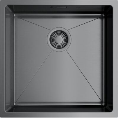 Мойка Omoikiri Taki 44-U/IF-GM нерж.сталь/вороненая сталь