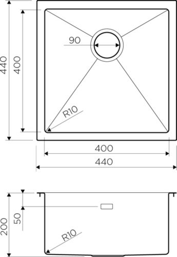 Мойка Omoikiri Taki 44-U/IF-LG нерж.сталь/светлое золото