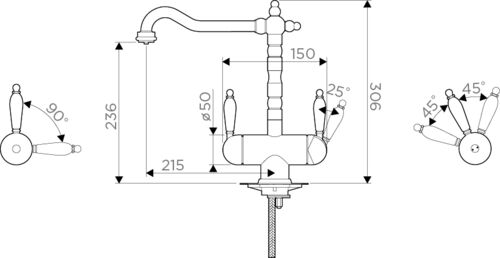 Смеситель Omoikiri Amagasaki-GR