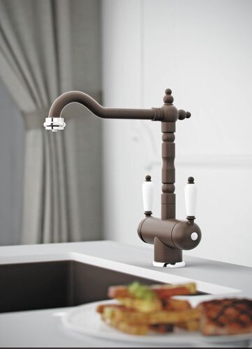 Смеситель Omoikiri Amagasaki-DC латунь/гранит/темный шоколад, 4994070