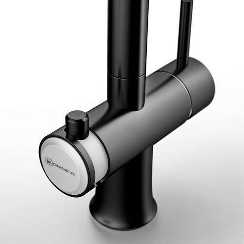 Смеситель Omoikiri Hotaru-GM-WH латунь/вороненая сталь/белый, 4994053