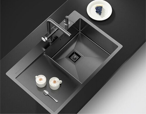 Смеситель Omoikiri Hotaru-GM-WH латунь/вороненая сталь/белый, 4994053