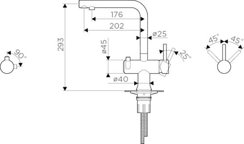 Смеситель Omoikiri Hotaru-IN-WH латунь/нерж. сталь/белый, 4994050