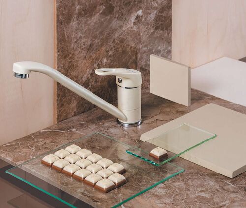 Смеситель Omoikiri Kado-BE латунь/гранит/ваниль, 4994167