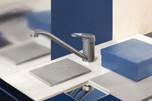 Смеситель Omoikiri Kado-GR латунь/гранит/Leningrad Grey, 4994172