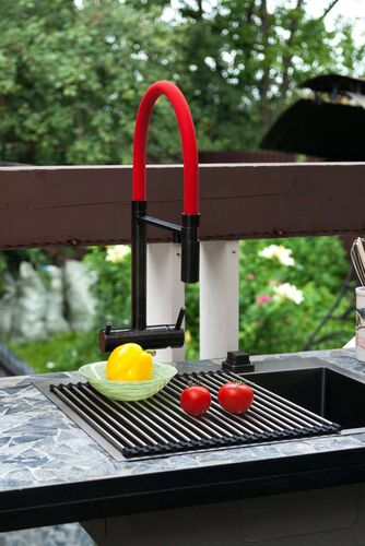 Смеситель Omoikiri Kanto-PVD-GM латунь/вороненая сталь, 4994013