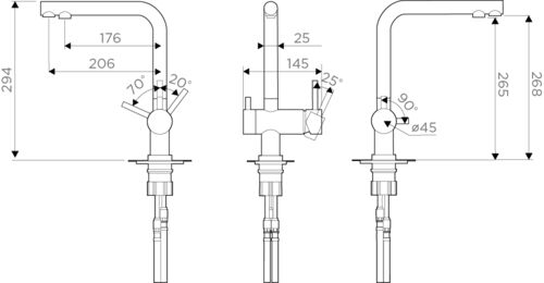 Смеситель Omoikiri Nagano-PA латунь/пастила 4994216