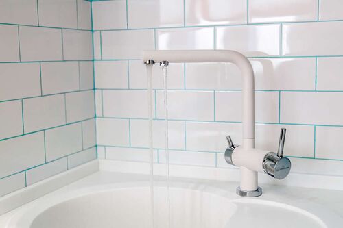 Смеситель Omoikiri Nagano-WH латунь/гранит/белый, 4994054