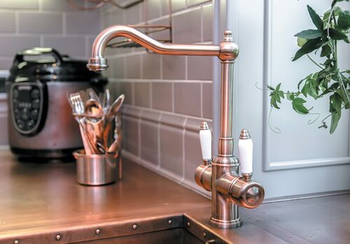 Смеситель Omoikiri Tottori-АB латунь/античная латунь, 4994009